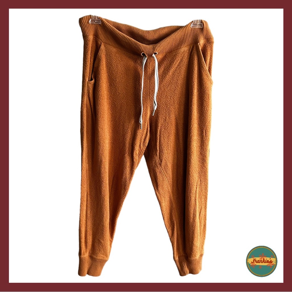 Aerie - Burnt Orange Joggers with Drawstring Waist and Pockets Size Medium